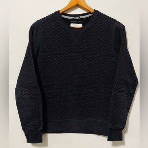 BURTON Ash Fleece Quilted Crewneck Sweatshirt Elbow Patches Women's Medium EUC